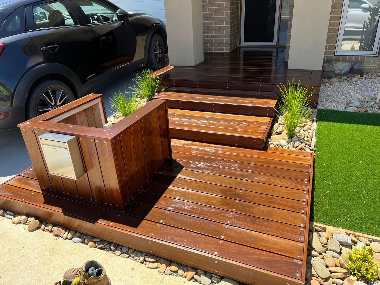 Spotted Gum Entry & Alfresco-3