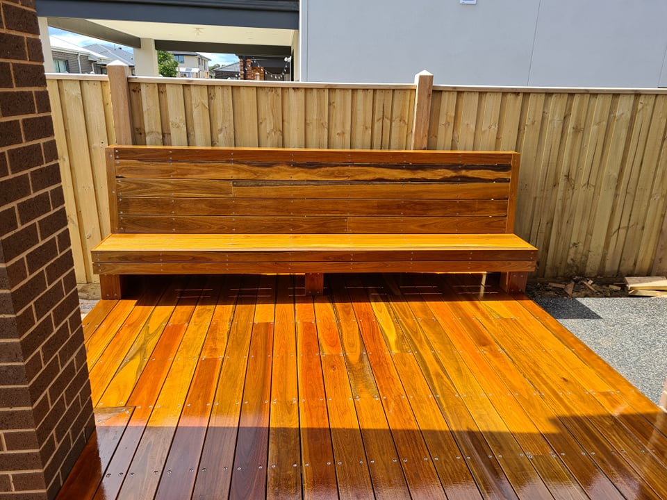 Spotted Gum with Bench Seat
